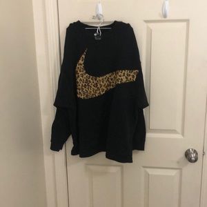 Nike cheetah sweatshirt